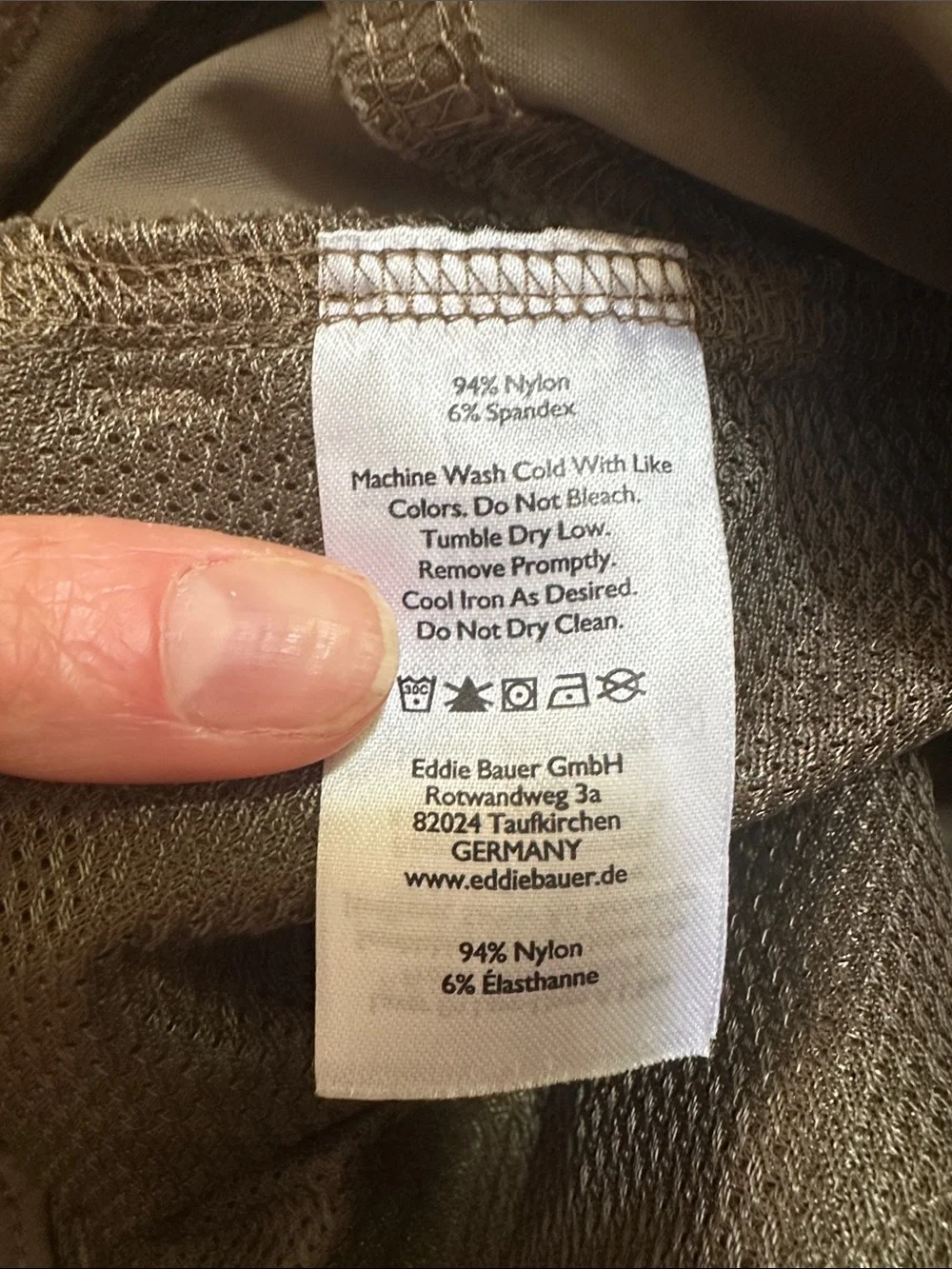 Eddie Bauer First Ascent Wmn Hiking Pants Sz 6 Gray Olive Stretch Trail Outdoor - Picture 6 of 10